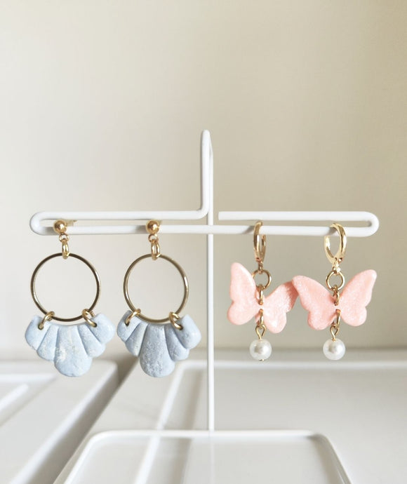 ENDEARRING Mermaid & Butterfly Stud Earrings