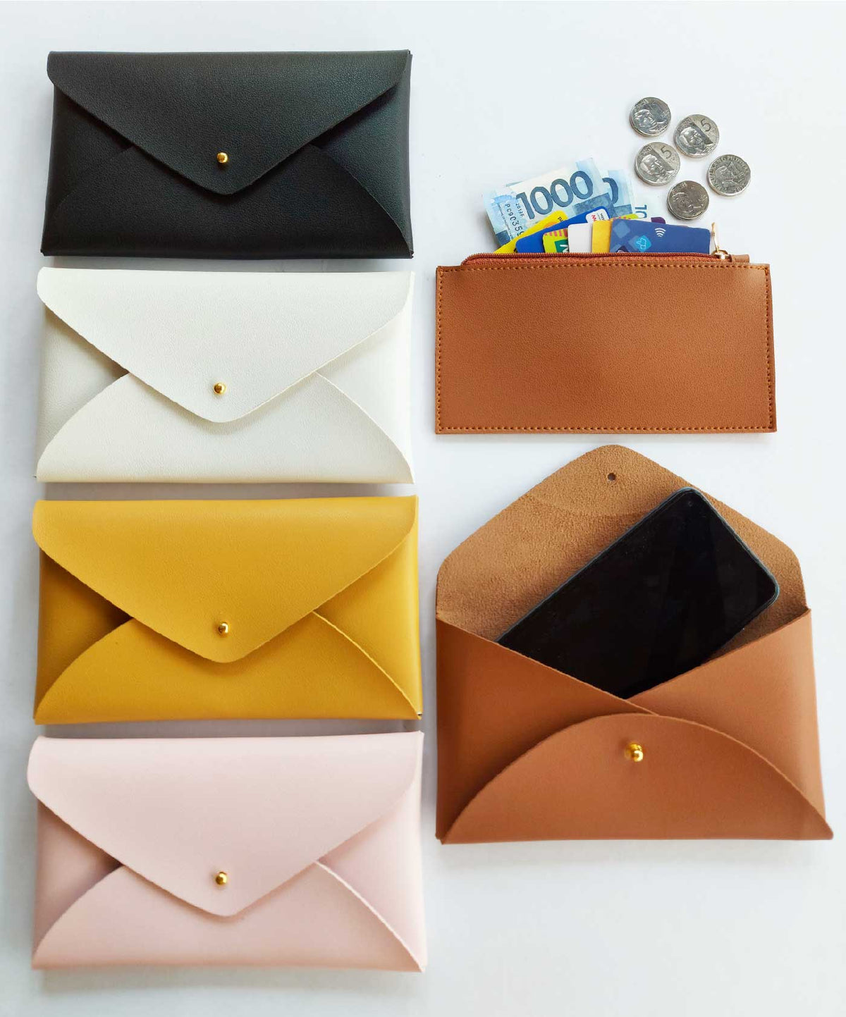 Envelope Wallet with Inner Pouch